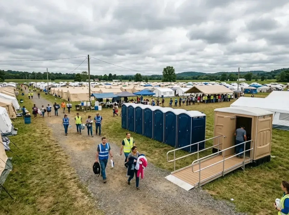 disaster-relief-camp-restrooms-010 — frequently asked questions, Dumpster & Portable Bathrooms Rental in Mount Zion, IL